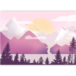 Artgeist, Tapete, Fototapete - Landscape at Sunset - Third Variant (400 x 280 cm)