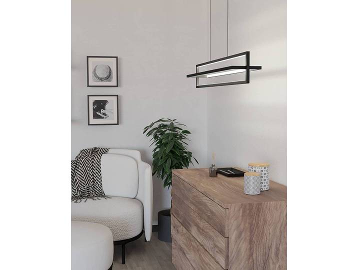 Suspension Siberia 78 x 110 x 16cm Noir Matériau : Métal, Matière plastique Surface en métal : Laqué Type de matière synthétique :
