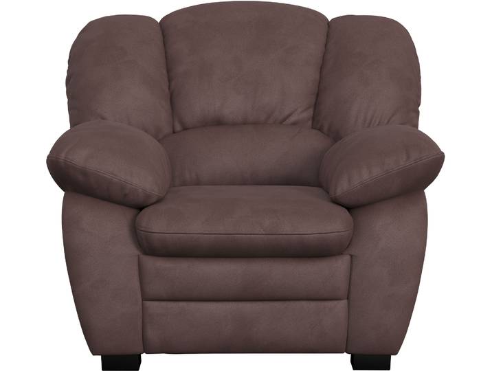 Sessel COTTA Casino, B.110 cm, bis 120 kg belastbar , braun, B:110cm H:88cm T:92cm, 100% Polyester;Luxus-Microfaser (100% Polyester);Luxus-Kunstleder;NaturLEDER, echtes Rindsleder, Sessel, Sessel, Polstergarnitur, auch als Set erhältlich