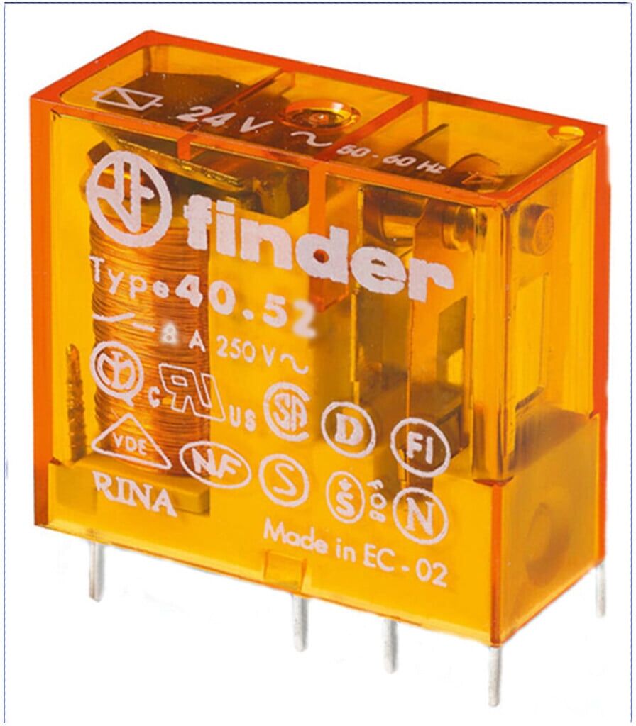 Finder Steck/Printrel.12VAC 2W 8A Raster 5mm 40.52.8.012.0000 (405280120000)