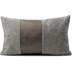 Kissen GLAMET silber (BH 50x30 cm) - silber - BH 50x30 cm