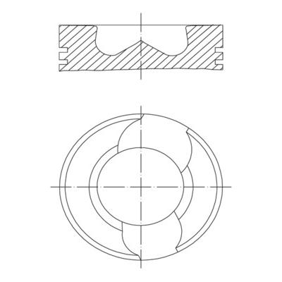 MAHLE Kolben 0309800 für Zylinder 5 CUPRA