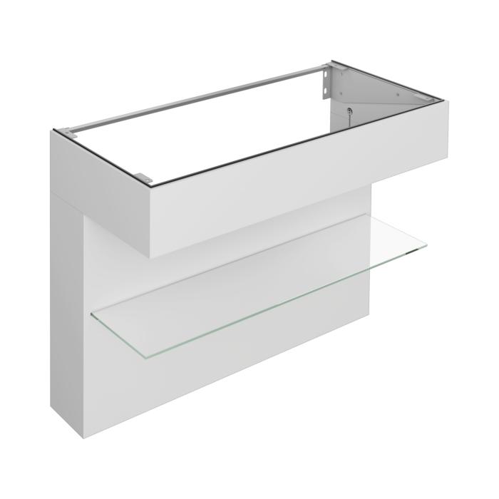 Keuco Edition 11 Art Waschtischunterschrank 32510551200 120x87x49cm, mit Ablage, Lack seidenmatt, manhattan