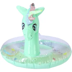 Aufblasbarer Schwimmring für Kinder 70 cm – Einhorn, grün
