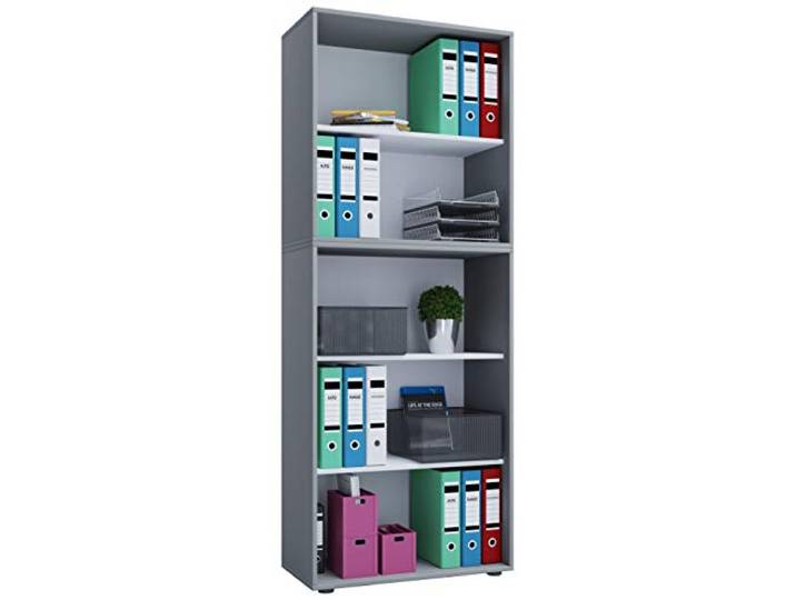 VCM Houten bureaustandaard archiefkast archiefkast boekenplank Lona 5f Houten bureaustandaard archiefkast archiefkast boekenplank Lona 5f Grijs