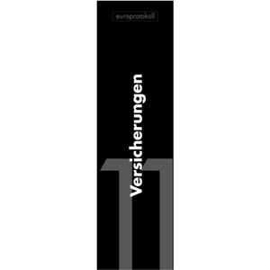 europrotokoll Rückenschilder Versicherungen, 53 x 186 mm, Einsteckschild, 10 Stück