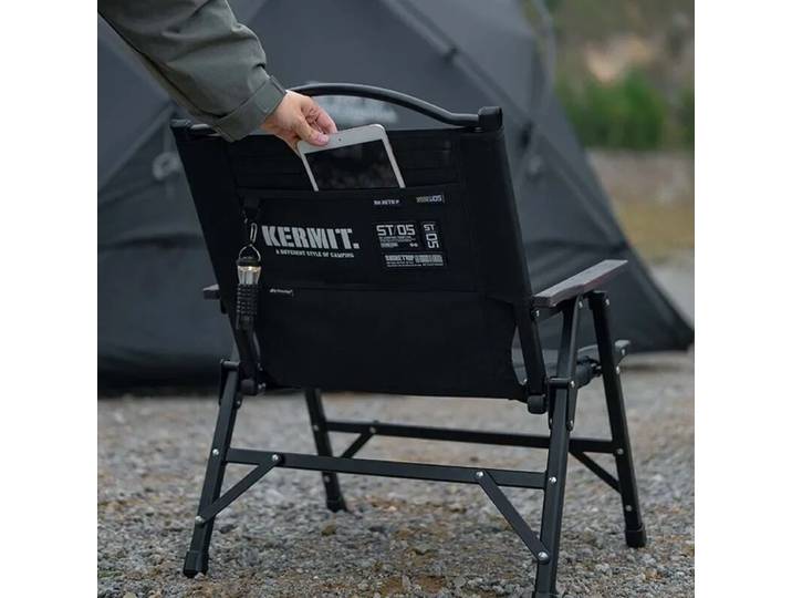 Chaise de camping pliable en alliage d'aluminium ShineTrip Outdoor série 05, chaise tactique portable résistante au vent