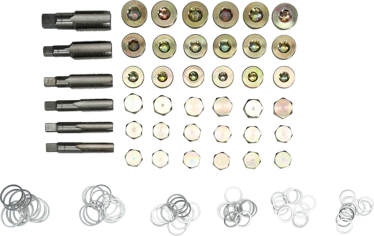 Brilliant Tools Reparatursatz, Ölablassschraubengewinde Reparatursatz Für Öl-Ablass-Gewinde, 114-Tlg. Bt711300
