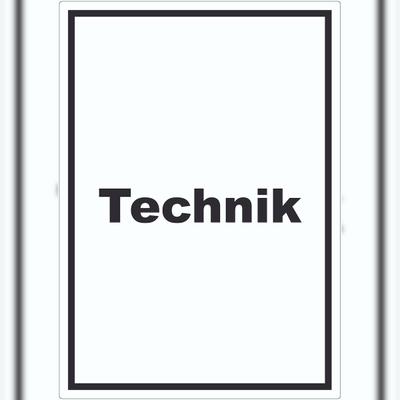 HB-Druck Technik Aufkleber mit Text Hauswirtschaftsraum hochkant A0 (841x1189mm)