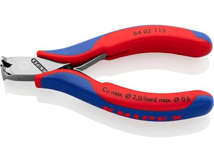 KNIPEX Elektronica-voorsnijtang met meer-componenten greep, 64 02 115