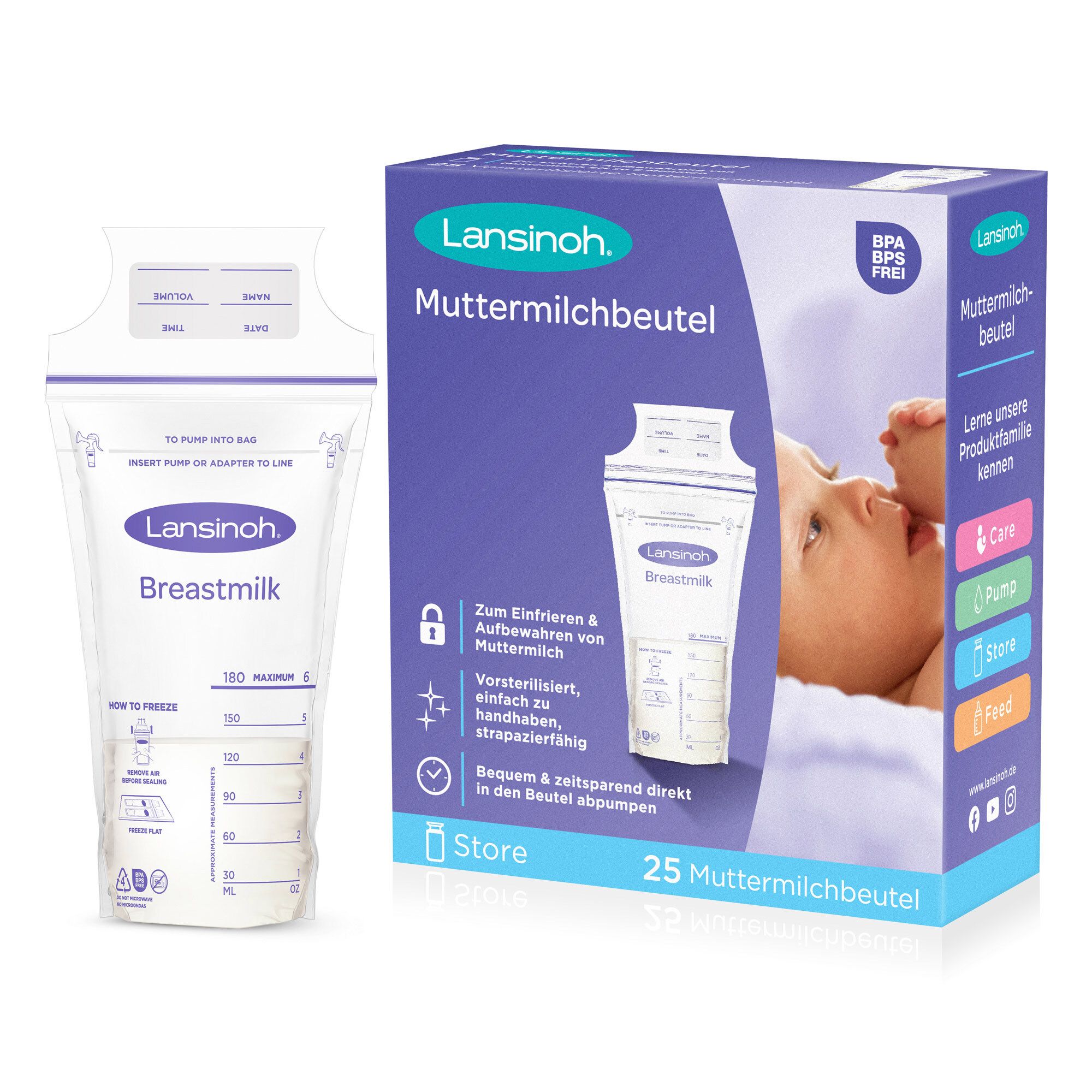 Lansinoh Muttermilchbeutel 25 St Beutel