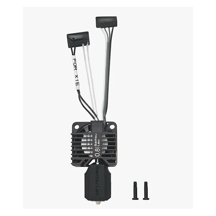 Bambu Lab Hotend assembly with hardened steel nozzle 0,8mm (Ersatzteile) (FAH014)