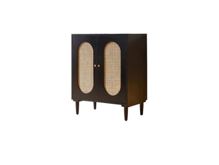IMEITE Kaffeebarschrank Anrichte for Restaurants im japanischen Stil, for Zuhause, Küche, Geschirr, Aufbewahrungsschrank, Doppeltürschrank, Weinschrank Buffetschrank mit Stauraum