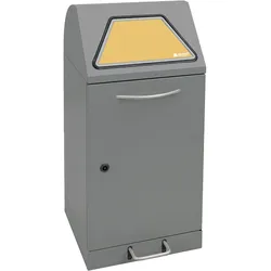 Stumpf Abfalltrennung Modul-Vario 60 graualu-struktur Innenbehälter 60l + Trethebel - 625-060-1-2-100