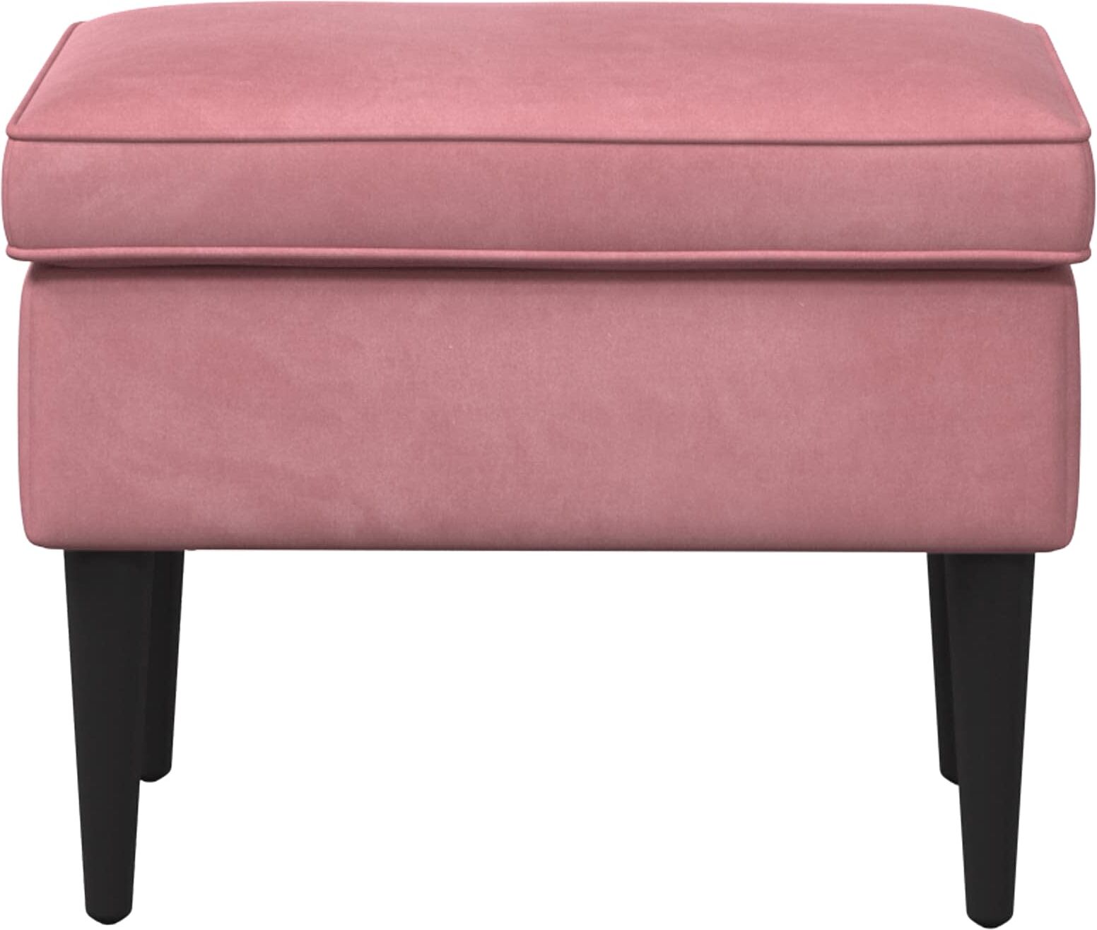 vidaXL Pouf Rose 55 x 35 x 41 cm Velours