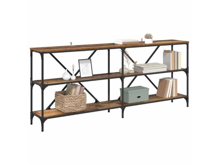 Gain de place@Table de couloir - Table console - Bois ancien - 180x30x75 cm - Bois d'ingénierie_029799 - 1parcel