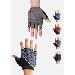 Halbfinger Fahrradhandschuhe - grau - XL
