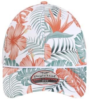 Imperial 5058 The Outtasite Cap in White Multi size Adjustable   Polyester