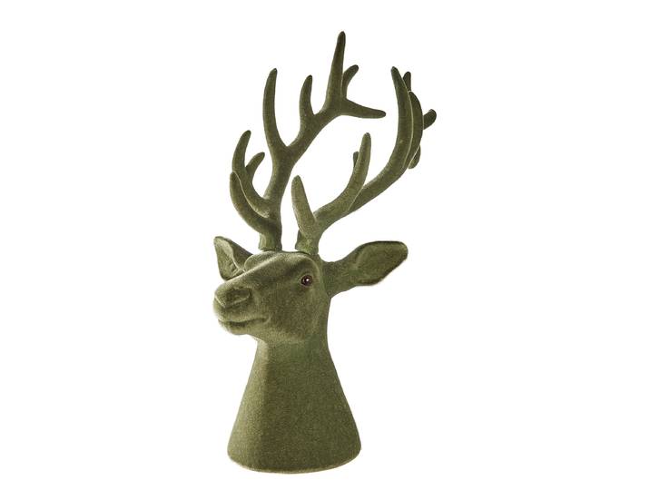 Hirsch MOUNTAIN LODGE en velours 24 x 51 x 16cm Vert/Vert