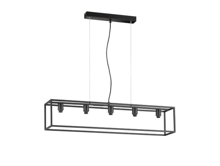 Fischer & Honsel Hängeleuchte, Schwarz, Metall, 18x150x95 cm, gleichmässige Lichtverteilung, Lampen & Leuchten, Innenbeleuchtung, Hängelampen, Pendelleuchte