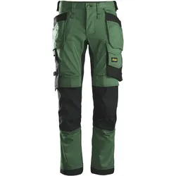 Handwerkerhose "6241" AllroundWork - 112 (56 kurz) - waldgrün/schwarz