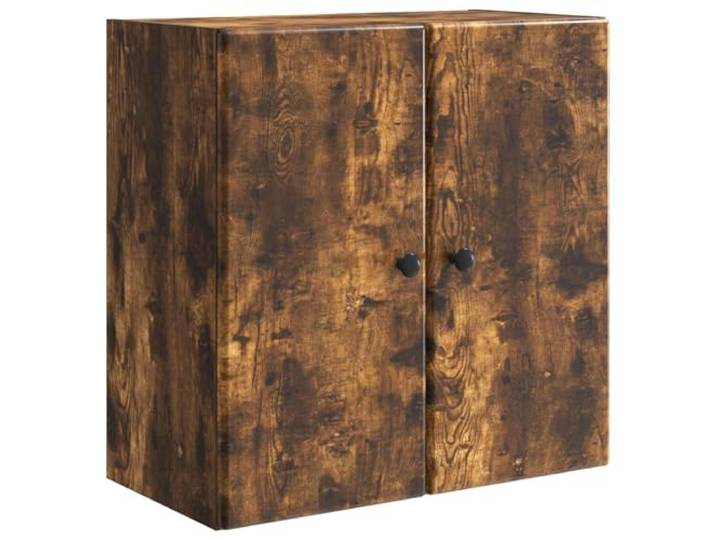 GFEROMRF Wandschrank Geräucherte Eiche 59 x 31 x 60 cm Holzwerkstoff Geräucherte Eiche, Holzwerkstoff, 59 x 31 x 60 cm, 90°-Tür, Metallknöpfe, vielseitig einsetzbar