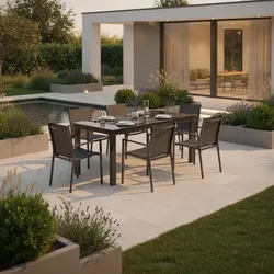 Gartentisch Graphitfarben