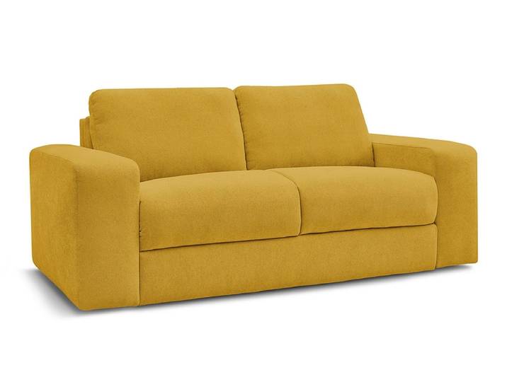 Bettsofa BOBOCHIC IBIZA Stoff mit Textur gelb
