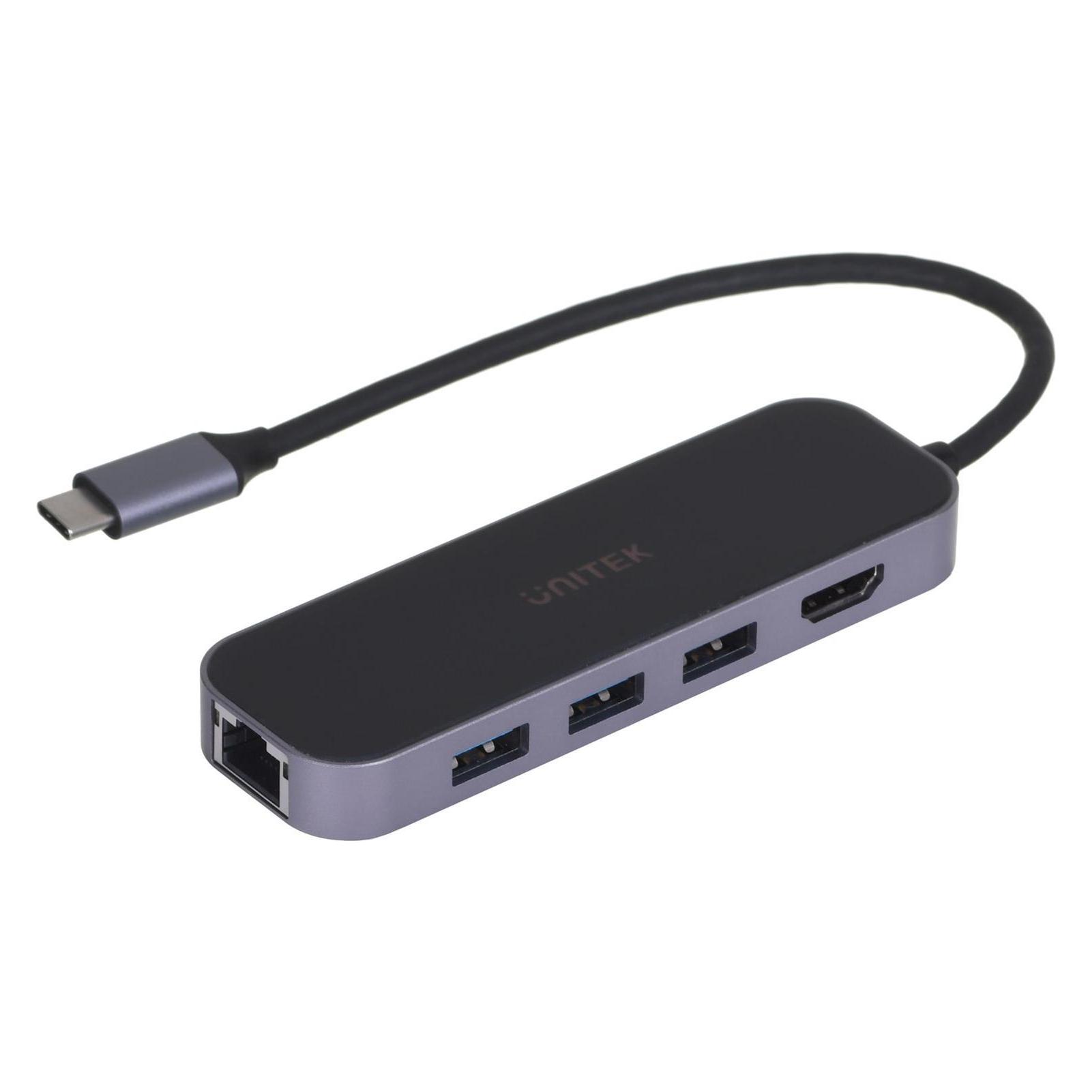 Unitek D1084A Hub USB-C 3x USB-A 3.1 (USB-C, 6 Ports) (D1084A)