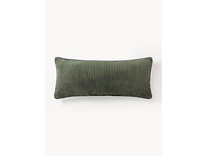 Coussin long en velours côtelé Kylen