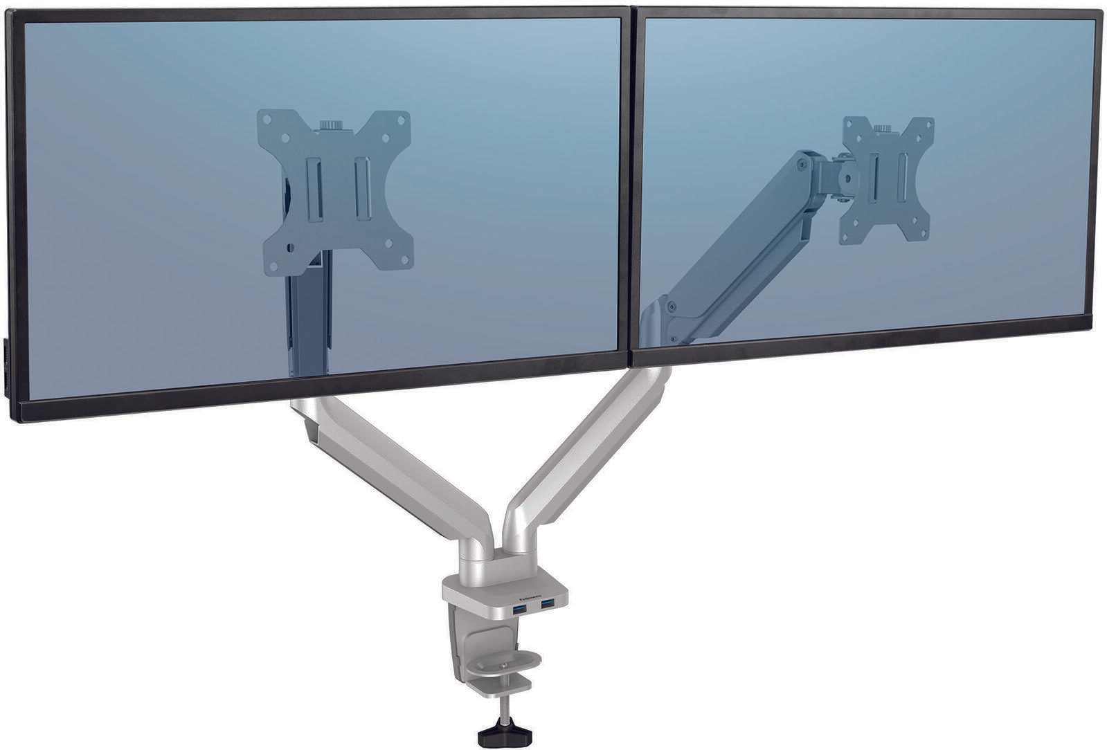 Fellowes Monitor-Halterung Platinum Dual silber 8056501