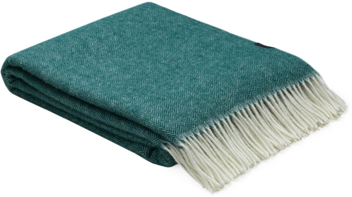 WOOOL Plaid Zelandia Groen 140 x 200 cm 100% Wol