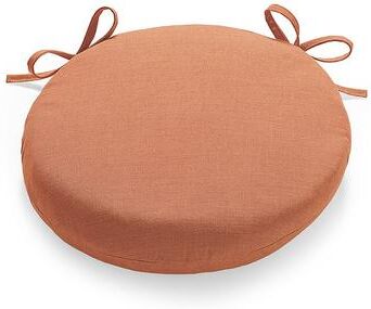 "16"" Sunbrella Round Seat Cushion - Knife Edge, Knife-Edge/Coral - Grandin Road"