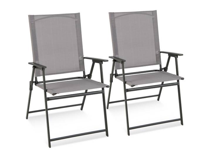 KLAPPSTÜHLE Grau(2er-Set)