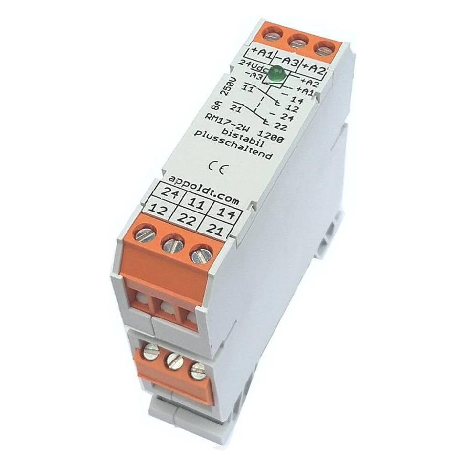 Appoldt RM17/2W bistabil plus 24V Relais Nennspannung: 24 V/DC Schaltstrom (max. (1200)