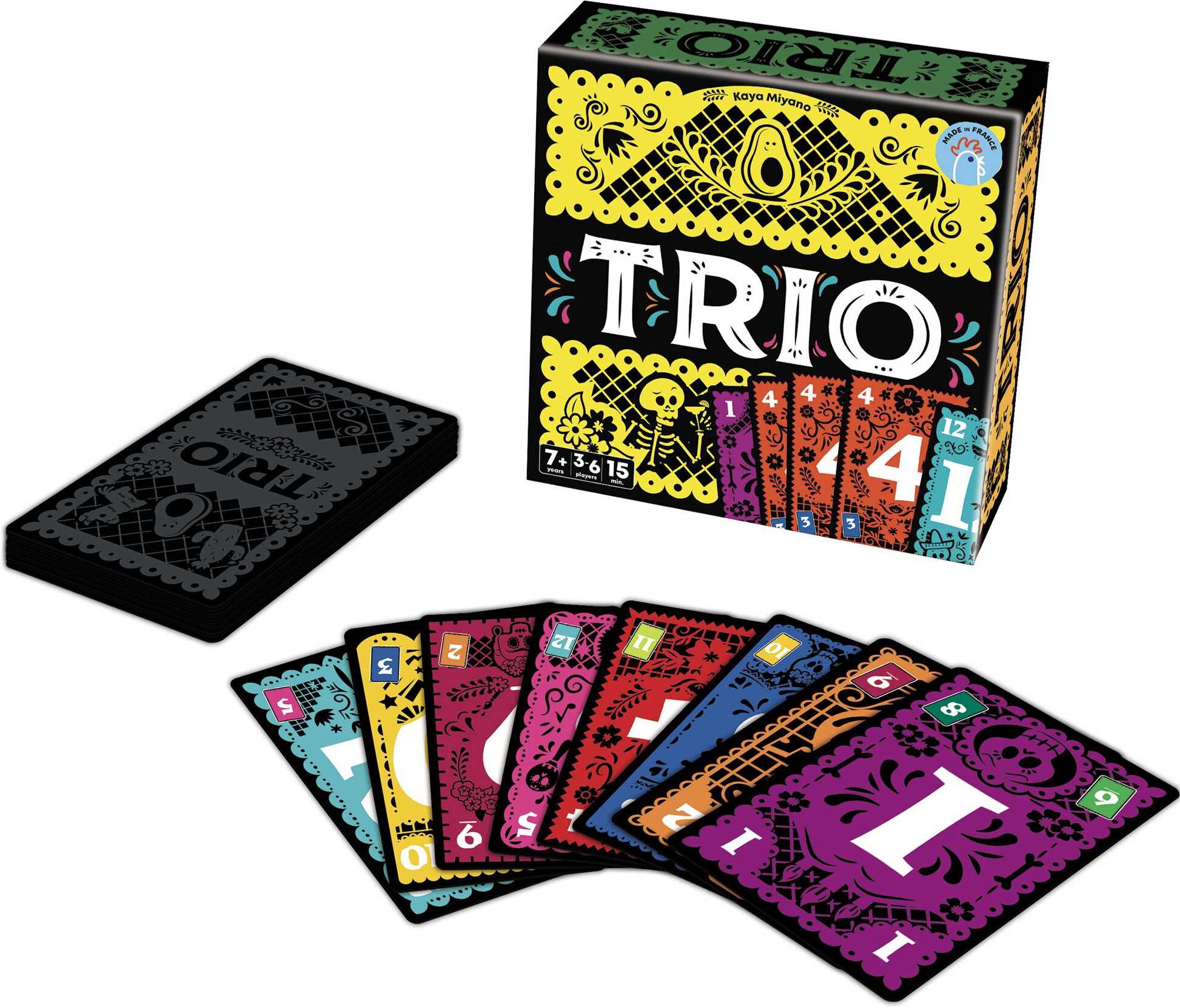 Trio (2025 Refresh) - Compact Card Game of Memory, Deduction and Timing for Family and Friends, Ages 6+, by Cocktail Games