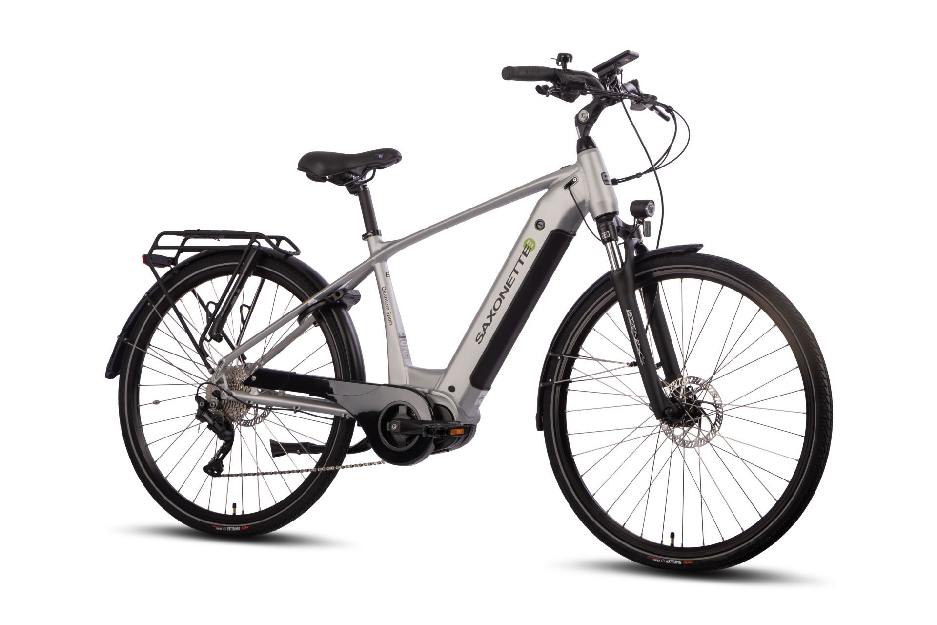 Saxonette E-Bike Mittelmotor mit 8 Gang Shimano Nabenschaltung StVZO Elektrofahrrad Pedelec Quantum Sport (Diamand) Rahmenhöhe 54 cm