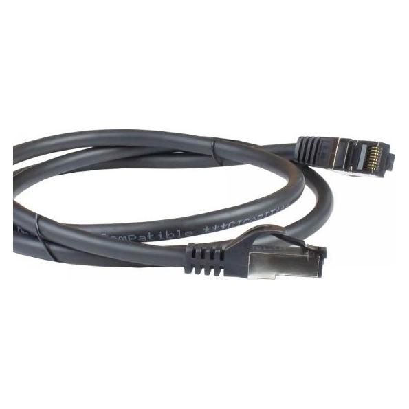 Good Connections Alcasa 8060-HP005S Netzwerkkabel 0,5 m Cat6a S/FTP (S-STP) Schwarz (S/FTP, CAT6a, 0.50 m) (8060-HP005S)