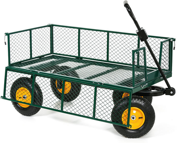 B2B Partner Gartenwagen, Tragfähigkeit 500 kg, 1380 x 630 x 685 mm