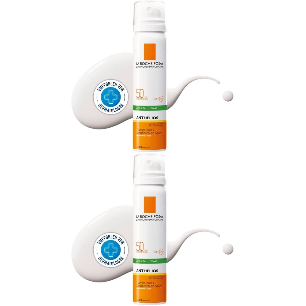 Roche-Posay Anthelios Gesichtsspray LSF 50 2x 2x75 ml Spray