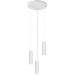 Trio, Pendelleuchte, 367730331 Soka GU10 Pendelleuchte 3-fach ⌀28cm Weiss Matt (GU10)