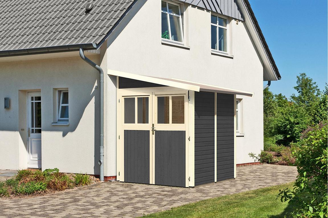KARIBUHOLZT SH Wandlitz 2 grau 181x181x230 08433447