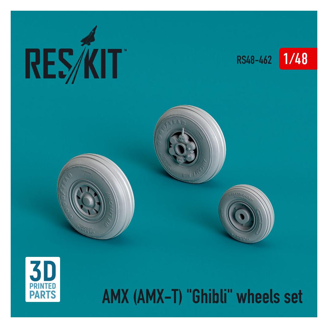 ResKit AMX (AMX-T) Ghibli wheels set (3D Printed) (RS48-0462)