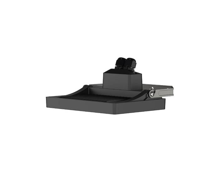 Theben LED-buitenwandspot theLeda B30 dual, zwart, IP65, zwart, Aluminium, LED buitenlamp