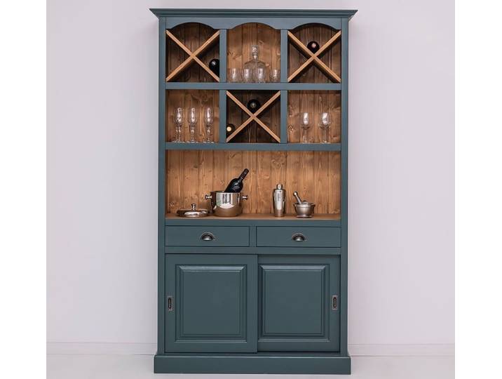Massivholzmoebel-Becker Buffet Weinschrank- und Buffetschrank aus Massivholz