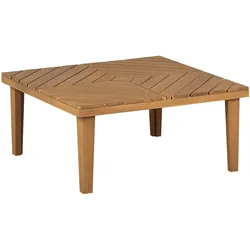 GARTEN Beistelltisch Akazienholz hellbraun 70/70 cm Baratti