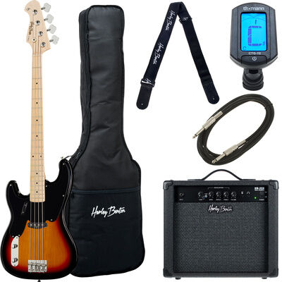 Harley Benton PB-50 LH SB Vintage Ser Set Sunburst
