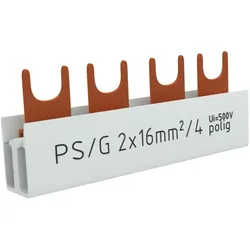 2P Phasenschiene Gabel 4-polig 16mm2 PS/G Schiene Sammelschiene 100A DV-6749-PSG