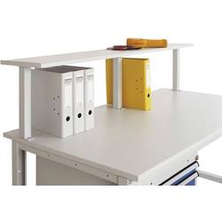 Manuflex ZB8358 Ablagekonsole mit Konsolenträgern, BxTxH 2000 x 300 x 369 mm, für Tischbreite 2000 mm