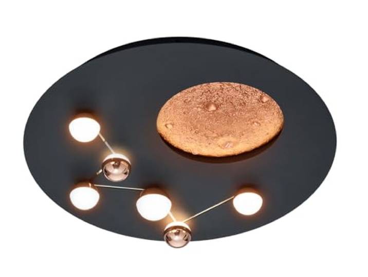 Trio Design plafondlamp Zodiac zwart - 644810132